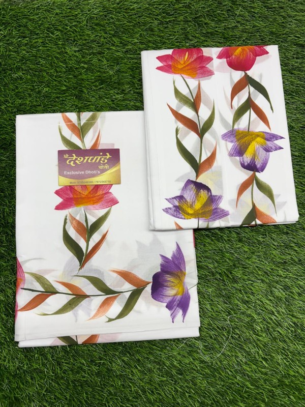 NEW STYLE PRINT RICH COTTON DHOTI