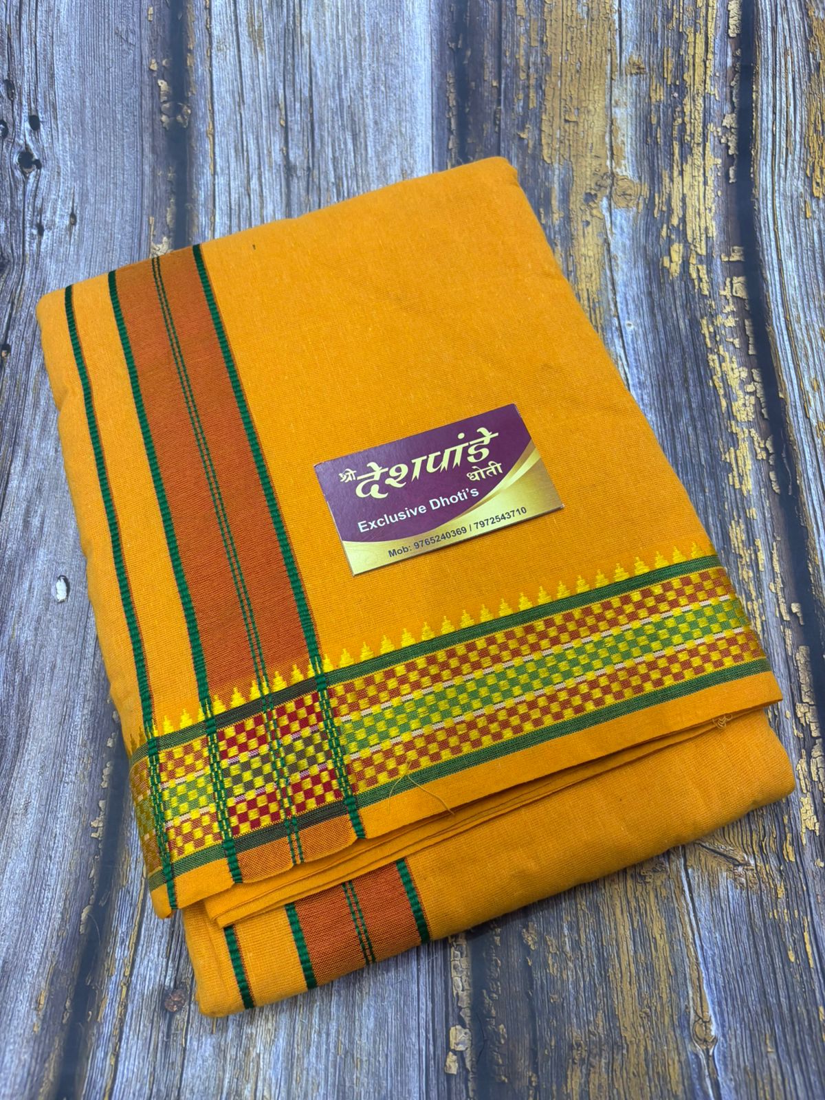 South Cotton Mango Dhoti set